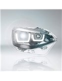 Faros delanteros full LED homologados LEDriving para BMW Serie 1 CHROME EDITION, plug&play, +200% luz 6500K, LEDHL108-CM, pack 2