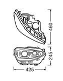 Faros delanteros full LED homologados LEDriving para BMW Serie 1 CHROME EDITION, plug&play, +200% luz 6500K, LEDHL108-CM, pack 2