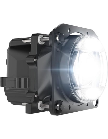 Farol universal esquerdo OSRAM LEDriving, 4 funções de luz: farol alto, farol baixo, funcionamento diurno e estacionamento, LEDU