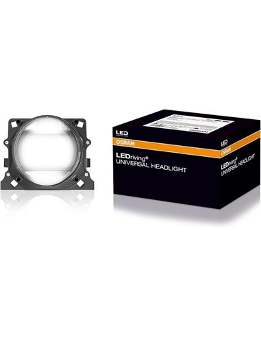 Farol universal esquerdo OSRAM LEDriving, 4 funções de luz: farol alto, farol baixo, funcionamento diurno e estacionamento, LEDU