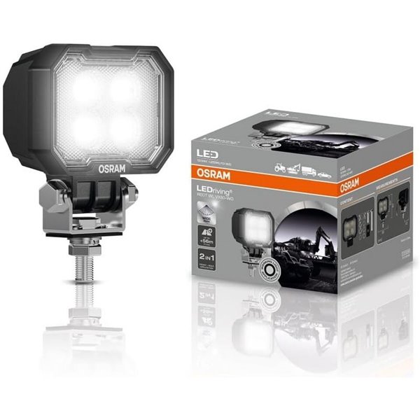 Luz de trabalho LEDriving Rect WL VX80-WD, 6000K 1500Lm, LEDWL110-WD, alcance de 56 m