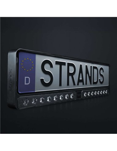 Barra LED con soporte para matrícula NUUK E-LINE DUO 2X10″ 8350Lm 440m alcance ECE R149