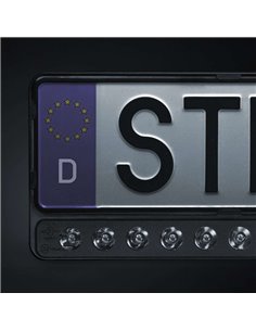 Barra LED con soporte para matrícula NUUK E-LINE DUO 2X10″ 8350Lm 440m alcance ECE R149 2