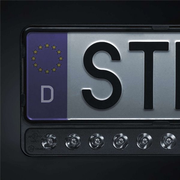 Barra LED con soporte para matrícula NUUK E-LINE DUO 2X10″ 8350Lm 440m alcance ECE R149