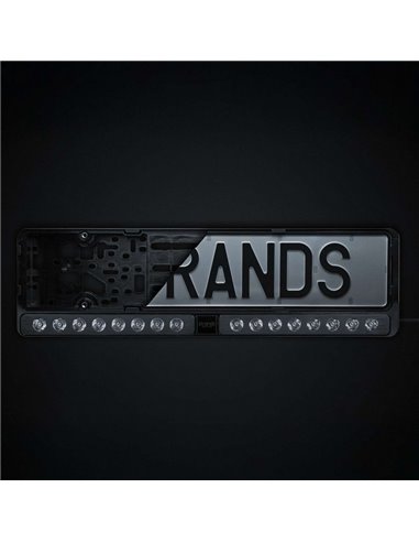 Barre LED avec support de plaque d'immatriculation NUUK E-LINE DUO 2X10″ 8350Lm portée 440m ECE R149