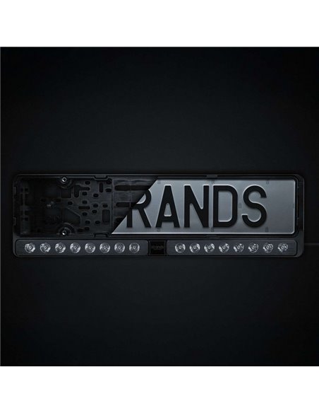 Barra LED con soporte para matrícula NUUK E-LINE DUO 2X10″ 8350Lm 440m alcance ECE R149