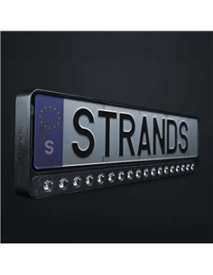 Support de plaque d'immatriculation avec double barre LED homologué NUUK E-LINE 20″ 8100Lm portée 440m 110W IP69K DT-3 ECE R149