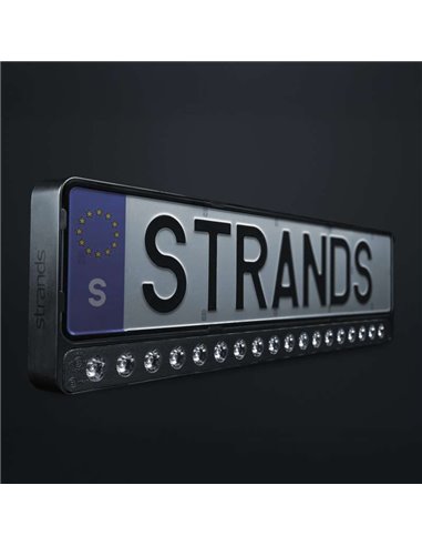 Support de plaque d'immatriculation avec double barre LED homologué NUUK E-LINE 20″ 8100Lm portée 440m 110W IP69K DT-3 ECE R149