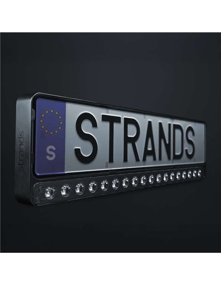 Support de plaque d'immatriculation avec double barre LED homologué NUUK E-LINE 20″ 8100Lm portée 440m 110W IP69K DT-3 ECE R149