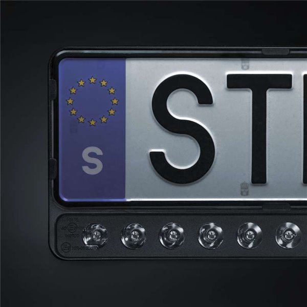 Support de plaque d'immatriculation avec double barre LED homologué NUUK E-LINE 20″ 8100Lm portée 440m 110W IP69K DT-3 ECE R149