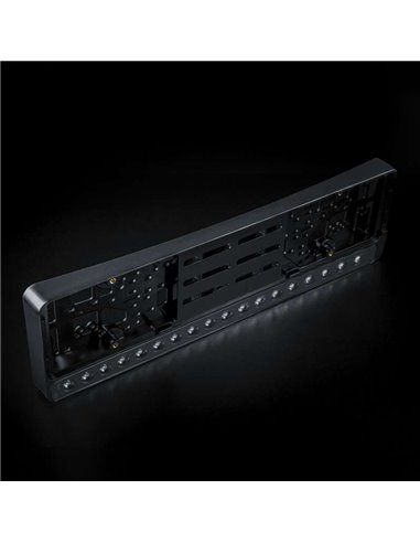 Soporte para matrícula con doble barra LED homologada NUUK E-LINE 20″ 8100Lm alcance 440m 110W IP69K DT-3 ECE R149