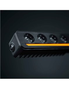 Barra LED NUUK D-LINE 10" largo 266 mm 5500Lm 5000K 376m 60W IP69K ámbar/blanca homologada ECE R148/R149 2