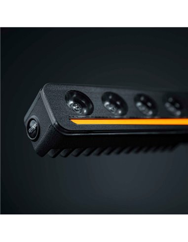 Barra de LED NUUK D-LINE 10" de comprimento 266 mm 5500Lm 5000K 376m 60W IP69K âmbar/branco aprovado ECE R148/R149