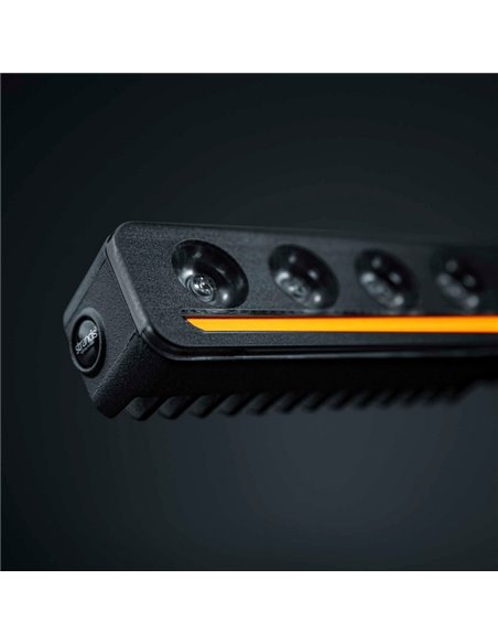 Barra LED NUUK D-LINE 10" largo 266 mm 5500Lm 5000K 376m 60W IP69K ámbar/blanca homologada ECE R148/R149