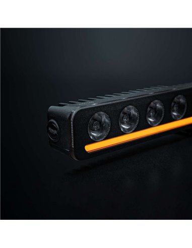 Barra LED NUUK D-LINE 10" largo 266 mm 5500Lm 5000K 376m 60W IP69K ámbar/blanca homologada ECE R148/R149