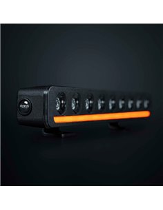 Barra LED NUUK D-LINE 10" largo 266 mm 5500Lm 5000K 376m 60W IP69K ámbar/blanca homologada ECE R148/R149