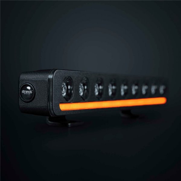 Barra de LED NUUK D-LINE 10" de comprimento 266 mm 5500Lm 5000K 376m 60W IP69K âmbar/branco aprovado ECE R148/R149