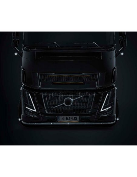 Barra LED NUUK D-LINE 10" largo 266 mm 5500Lm 5000K 376m 60W IP69K ámbar/blanca homologada ECE R148/R149