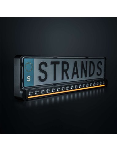 Suporte de placa com barra de LED homologada NUUK D-LINE 20" 9600Lm 5000K 492m 125W IP69K ECE R148/R1