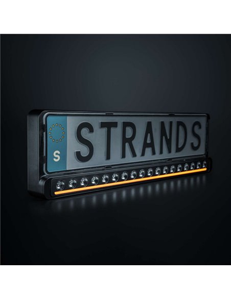 Support de plaque d'immatriculation avec barre LED homologuée NUUK D-LINE 20" 9600Lm 5000K 492m 125W IP69K ECE R148/R1