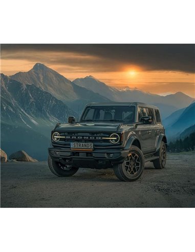 Soporte matrícula con barra LED homologada NUUK D-LINE 20" 9600Lm 5000K 492m 125W IP69K ECE R148/R149