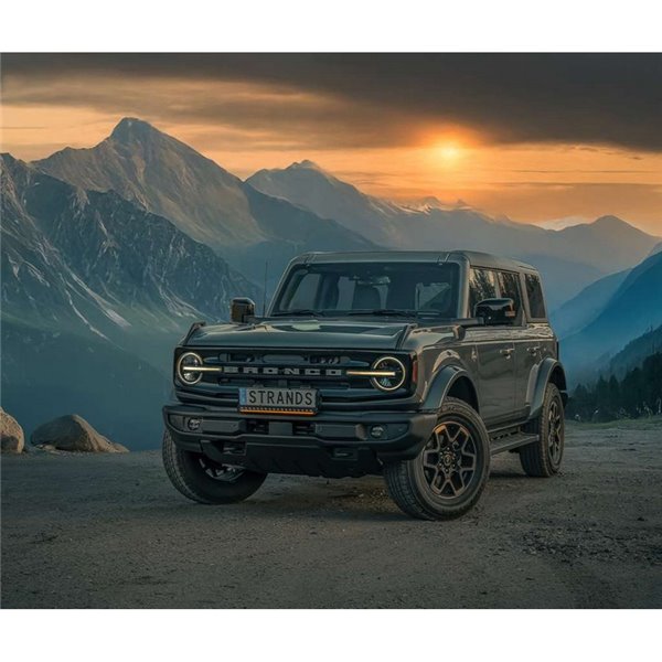 Suporte de placa com barra de LED homologada NUUK D-LINE 20" 9600Lm 5000K 492m 125W IP69K ECE R148/R1