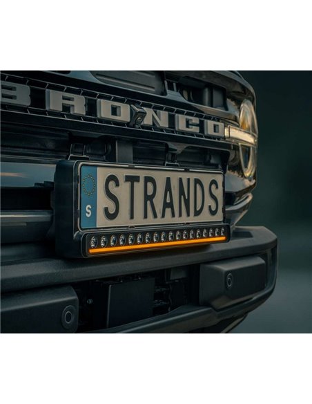 Suporte de placa com barra de LED homologada NUUK D-LINE 20" 9600Lm 5000K 492m 125W IP69K ECE R148/R1