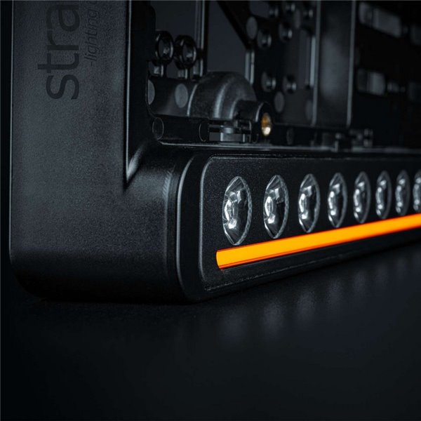 Support de plaque d'immatriculation avec barre LED homologuée NUUK D-LINE 20" 9600Lm 5000K 492m 125W IP69K ECE R148/R1