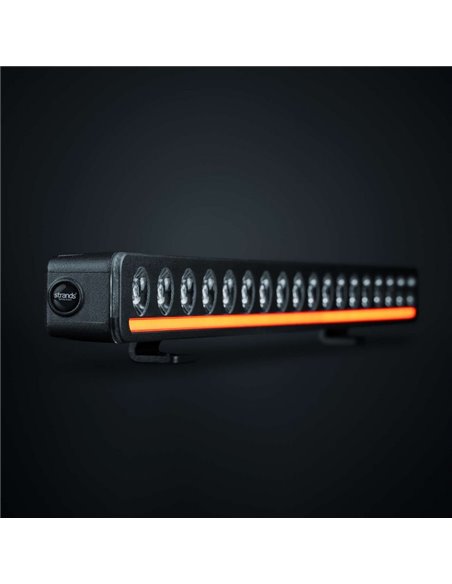 Barra de LED NUUK D-Line 20" 9600Lm 5000K 492m 125W IP69K Luz de posição âmbar/branca com aprovação ECE R148/R149