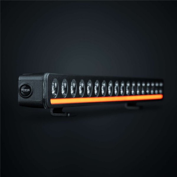 Barre LED NUUK D-Line 20" 9600 lm 5000 K 492 m 125 W IP69K, feu de position ambre/blanc, homologué ECE R148/R149