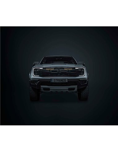 Barra LED NUUK D-Line 20" 9600Lm 5000K 492m 125W IP69K luz de posición ámbar/blanca homologada ECE R148/R149