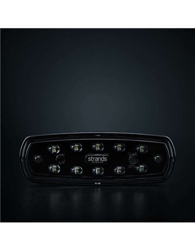 Luz LED de marcha atrás NUUK E-Line Black R 1350Lm 5000K 24m 13W IP69K homologada ECE R23