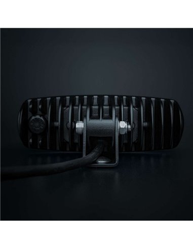 Luz LED de marcha atrás NUUK E-Line Black R 1350Lm 5000K 24m 13W IP69K homologada ECE R23