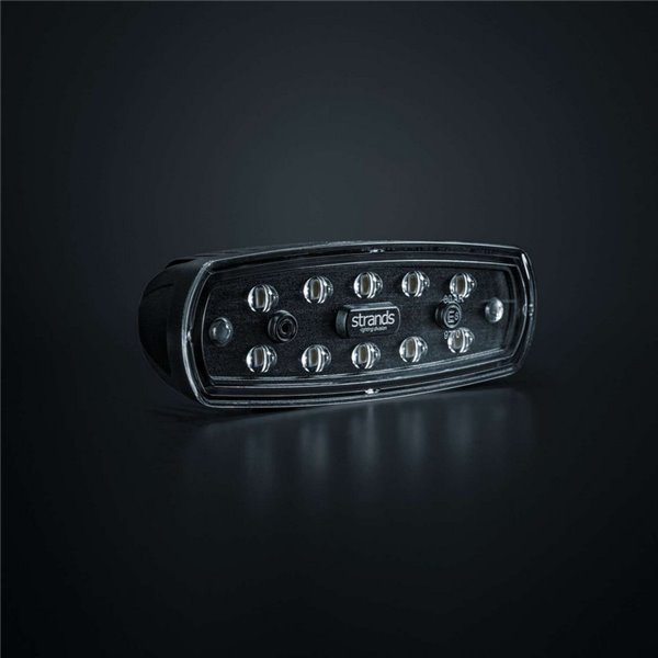 Feu de recul LED NUUK E-Line Black R 1350 lm 5000 K 24 m 13 W IP69K ECE R23 approuvé