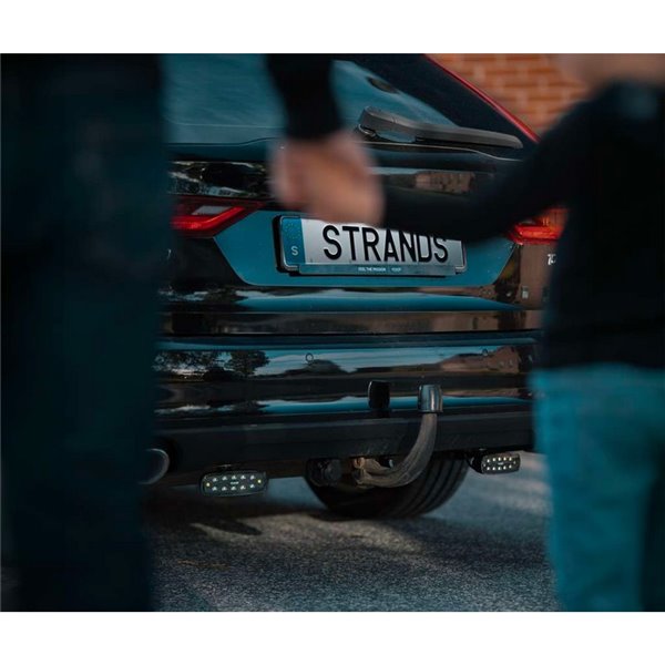 Luz LED de marcha atrás NUUK E-Line Black R 1350Lm 5000K 24m 13W IP69K homologada ECE R23