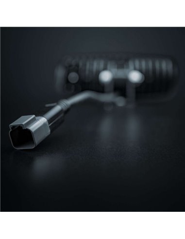 Luz LED de marcha atrás NUUK E-Line Black R 1350Lm 5000K 24m 13W IP69K homologada ECE R23