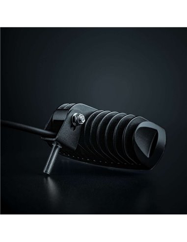 Feu de recul LED NUUK E-Line Black R 1350 lm 5000 K 24 m 13 W IP69K ECE R23 approuvé