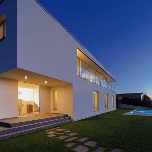 Luminária de teto redonda para área externa KANDANCHÚ 7904 branca Mantra ambiente | LeonLeds