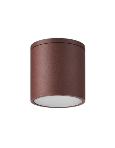 Plafón KANDANCHÚ redondo exterior 7907 acero corten Mantra | LeonLeds