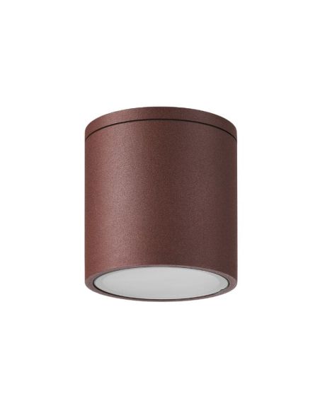 Plafón KANDANCHÚ redondo exterior 7907 acero corten Mantra | LeonLeds