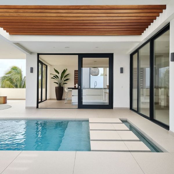 Aplique exterior redondeado KANDANCHÚ 6510 7037 Mantra ambiente| LeonLeds