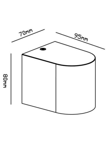 Aplique exterior KANDANCHÚ 6512 6513 7039 7472 Mantra medidas | LeonLeds