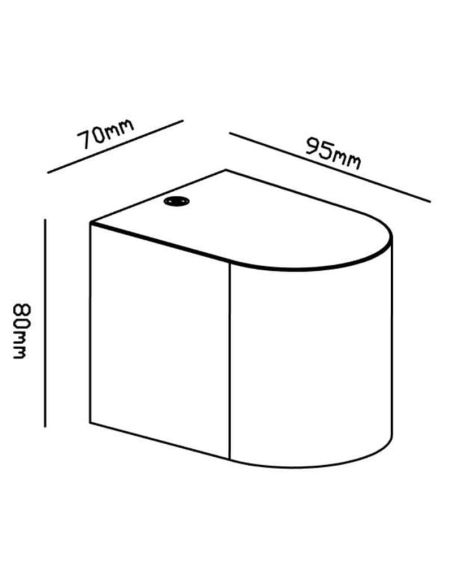 Aplique exterior KANDANCHÚ 6512 6513 7039 7472 Mantra medidas | LeonLeds