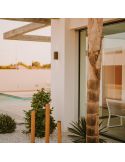 Aplique exterior KANDANCHÚ 7472 acero corten Mantra ambiente| LeonLeds