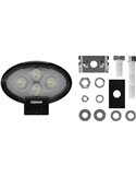 Foco de trabajo LED delantera/trasera, LEDriving OVAL WL VX100‑WD luz amplia, 17W 6000K 1500Lm, alcance 50m