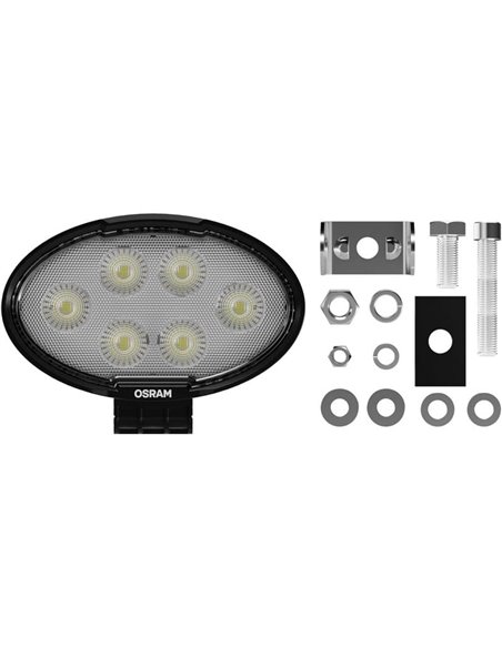 Luz de trabalho LED LEDriving OVAL WL VX150‑WD ampla frontal/traseira, 28 W 6000 K 2300 Lm, feixe de 69 m