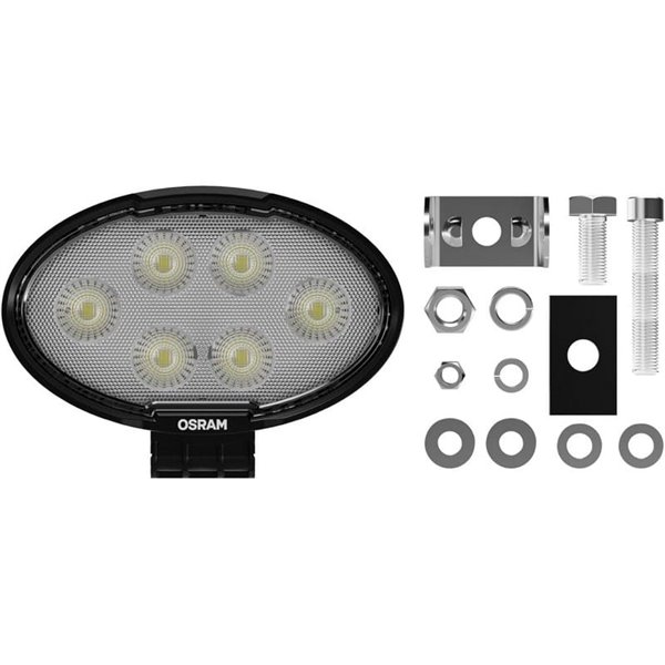 Foco de trabajo LED delantera/trasera LEDriving OVAL WL VX150‑WD gran anchura, 28W 6000K 2300Lm, alcance 69m