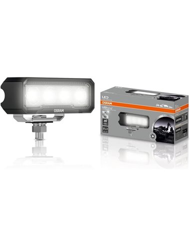 Barra de trabajo delantera/trasera LEDriving OSRAM WL VX125‑WD alta cobertura, 18W 6000K, 1500Lm, alcance 48m