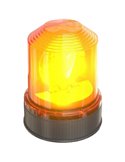Baliza de advertencia rotativa 360º halógena OSRAM LIGHTsignal HAL base 3 tornillos, 24V ámbar 70W 2200k 1900Lm, IP65
