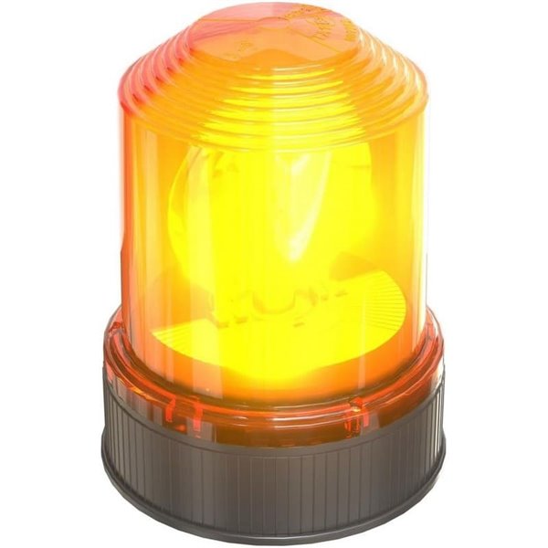 Baliza de advertencia rotativa 360º halógena OSRAM LIGHTsignal HAL base 3 tornillos, 24V ámbar 70W 2200k 1900Lm, IP65